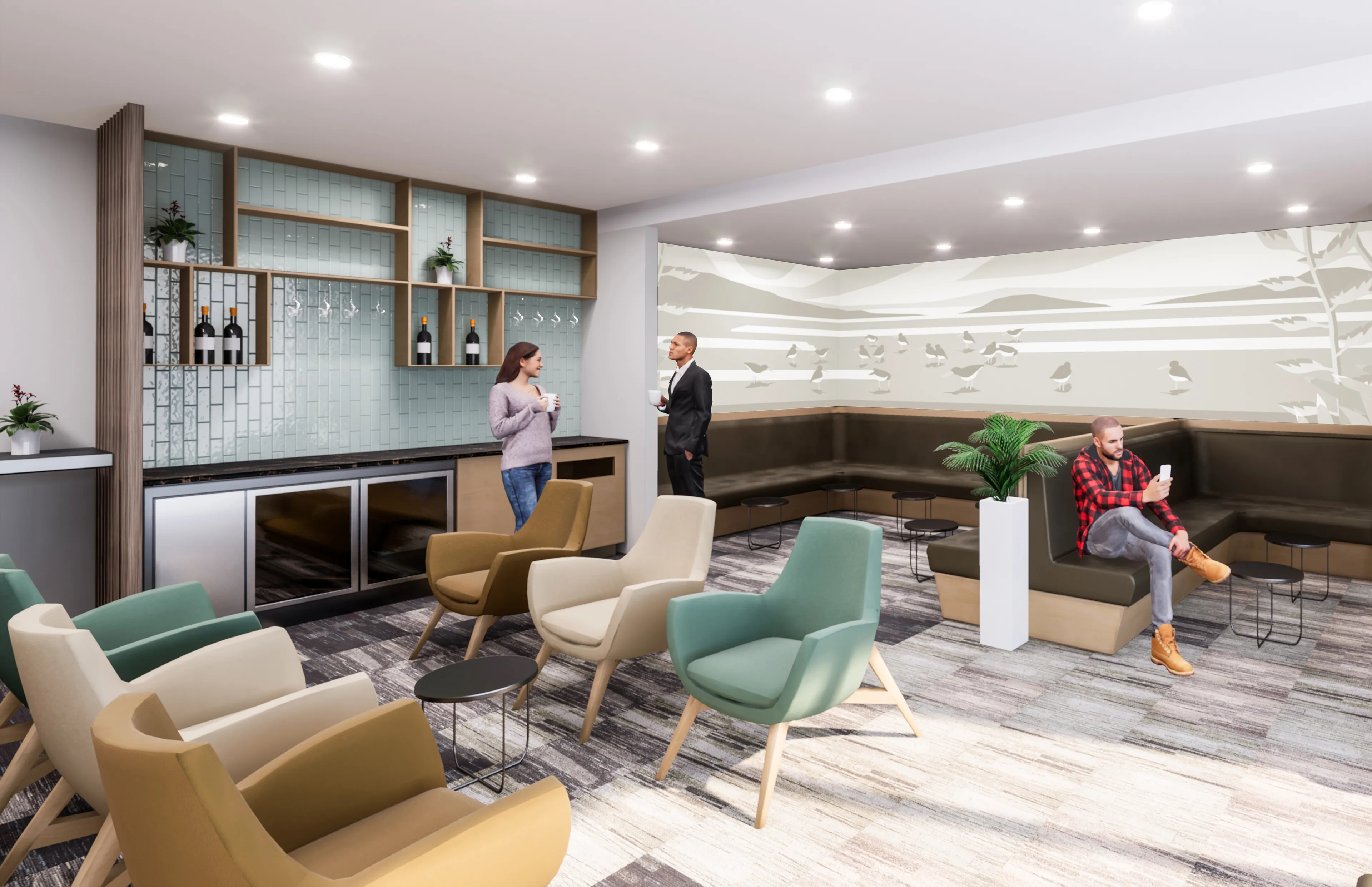 Auckland Airport — Bespoke Acoustic Wall Art