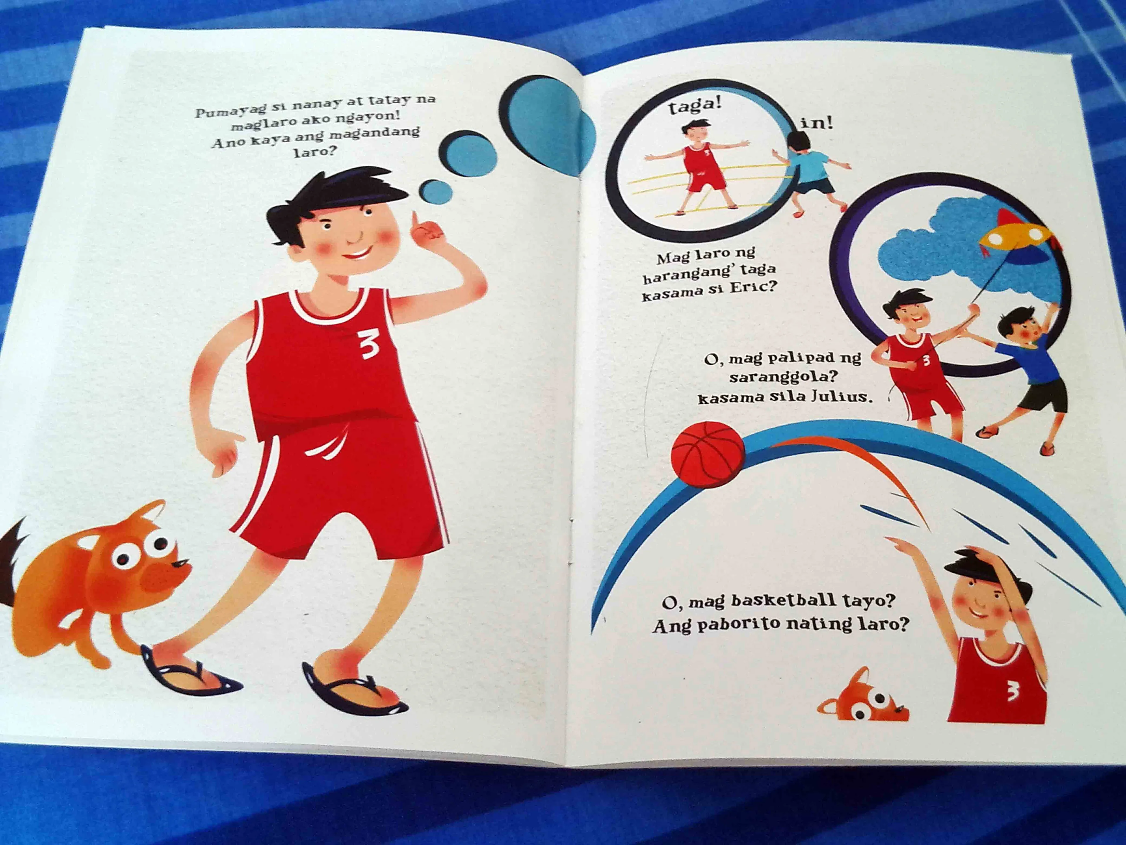 Illustrated spread from 'Kayang Kayang Kaya ni Pen!' — narrative scene from the children's book.
