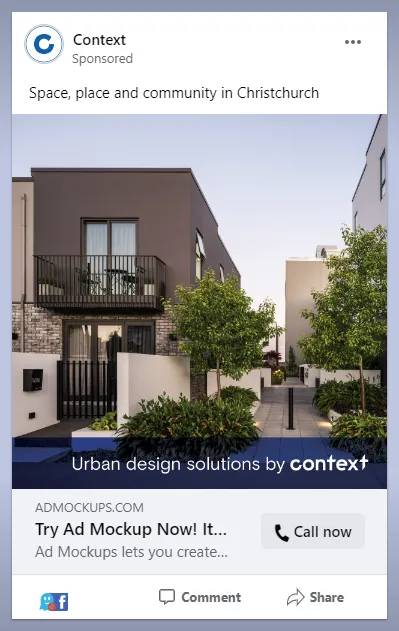 Social media campaign creative — variant visual treatment in the campaign system.